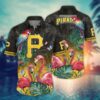 Pittsburgh Pirates Flamingo Paradise Hawaiian Shirt, MLB Hawaiian Shirt
