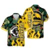 Pittsburgh Pirates Tropical Skyline Hawaiian Shirt, MLB Hawaiian Shirt