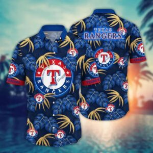 Texas Baseball Team Rangerss Hawaiian Shirt 1, MLB Hawaiian Shirt