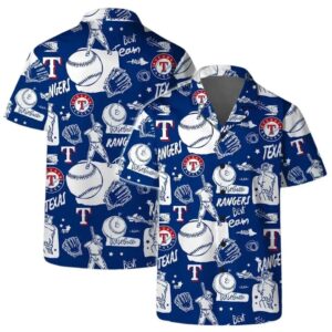 Texas Rangers Hawaiian Shirt, MLB Hawaiian Shirt