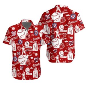 Washington Baseball Team Nationalss Hawaiian Shirt, MLB Hawaiian Shirt