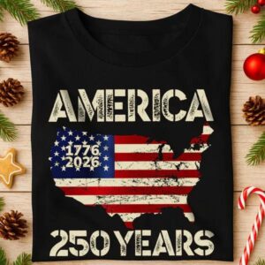 250 Years America Anniversary 250th Independence Day Dark Shirt, 250th Anniversary Shirt, 250th Anniversary Gift