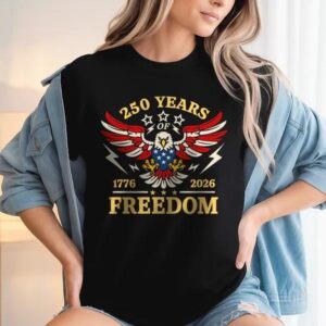250 Years Of Freedom 1776 – 2026 USA 250th Anniversary Dark Shirt 1, 250th Anniversary Shirt, 250th Anniversary Gift