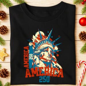 America 250 USA Freedom Liberty America 250 Anniversary Dark Shirt, 250th Anniversary Shirt, 250th Anniversary Gift