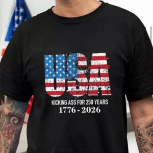 Patriotic 250th Anniversary God Bless America Eagle 1776–2026 Dark Shirt, 250th Anniversary Shirt, 250th Anniversary Gift