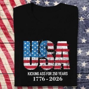 Patriotic 250th Anniversary God Bless America Eagle 1776–2026 Dark Shirt, 250th Anniversary Shirt, 250th Anniversary Gift