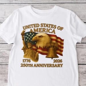 United States Of America 250th Anniversary Bright Shirt, 250th Anniversary Shirt, 250th Anniversary Gift