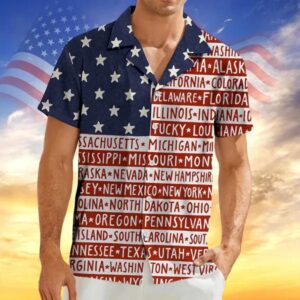 America State Hawaiian Shirt 1, 250th Anniversary Shirt, 250th Anniversary Gift