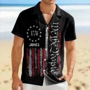 Custom Name We The People Hawaii Shirt, 250th Anniversary Shirt, 250th Anniversary Gift