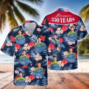 Custom Photo America 250 Years 1776 – 2026 Hawaii Shirt, 250th Anniversary Shirt, 250th Anniversary Gift