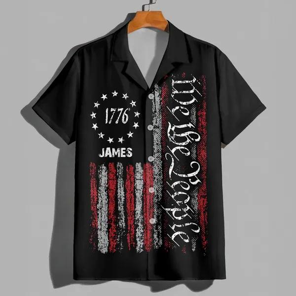 Custom Name We The People Hawaii Shirt, 250th Anniversary Shirt, 250th Anniversary Gift Custom Name We The People Hawaii Shirt, 250th Anniversary Shirt, 250th Anniversary Gift