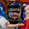 250 Years Of Defending Liberty Black Mug, 250th Anniversary Gift