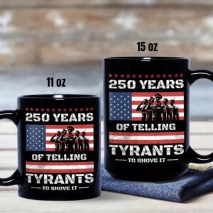 250 Years USA 250th Anniversary America Celebration Black Mug 3