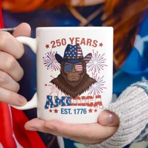 America 250 Years White Mug, 250th Anniversary Gift