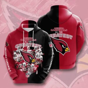 Arizona Cardinals All Time Greatest NFL 3D Hoodie, NFL Hoodie