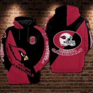 Arizona Cardinals Big Logo 3D Hoodie, NFL Hoodie