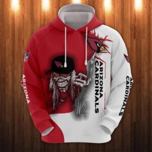 Arizona Cardinals Eddie Iron Maiden All Over Print Hoodie, NFL Hoodie