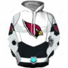Arizona Cardinals Black And White 3D Hoodie, NFL Hoodie