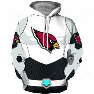 Arizona Cardinals Black And White 3D Hoodie, NFL Hoodie