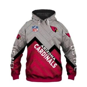 Arizona Cardinals Rugby Team 3D Hoodie, NFL Hoodie