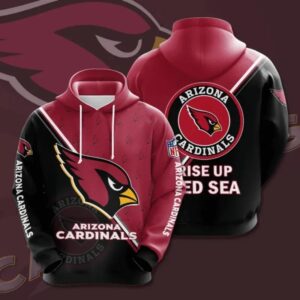 Arizona Cardinals Split Parttens 3D Hoodie, NFL Hoodie