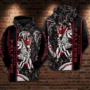 Atlanta Falcons Black 3D Hoodie, NFL Hoodie
