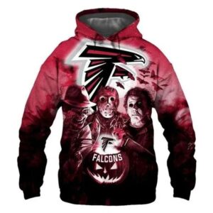 Atlanta Falcons Horror Night Halloween 3D Hoodie, NFL Hoodie