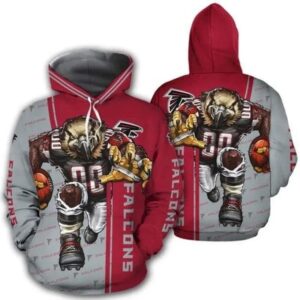 Atlanta Falcons Mascot 3D Hoodie, NFL Hoodie
