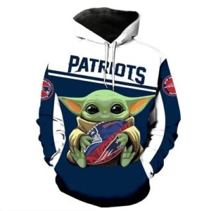 Baby Yoda New England Patriots 3D Hoodie, NFL Hoodie