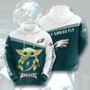 Baby Yoda Star Wars Seattle Seahawks Logo 3D Hoodie, NFL Hoodie