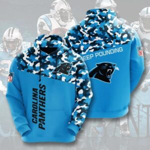 Carolina Panthers Camo 3D Hoodie, NFL Hoodie