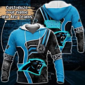 Carolina Panthers Logo Personalized 3D Hoodie, NFL Hoodie