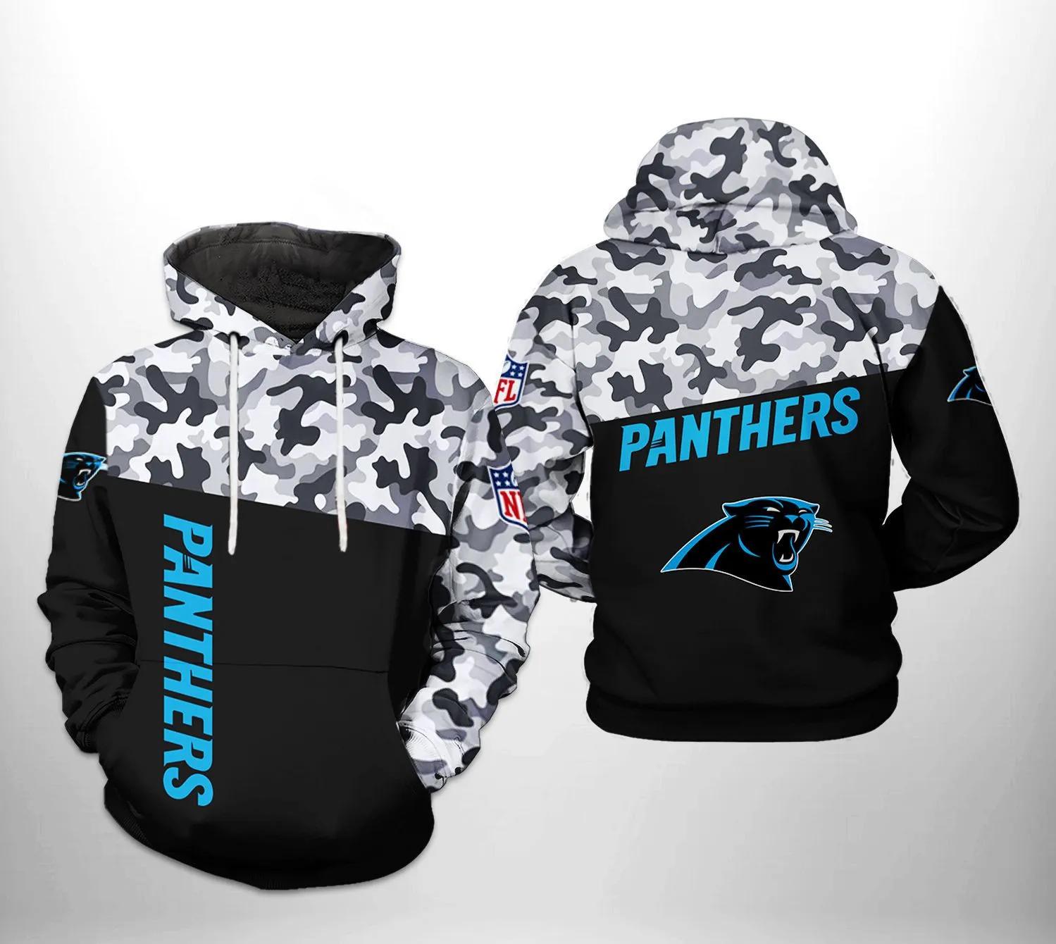 Carolina Panthers NFL Camo Veteran 3DHoodie, NFL Hoodie Carolina Panthers NFL Camo Veteran 3DHoodie, NFL Hoodie