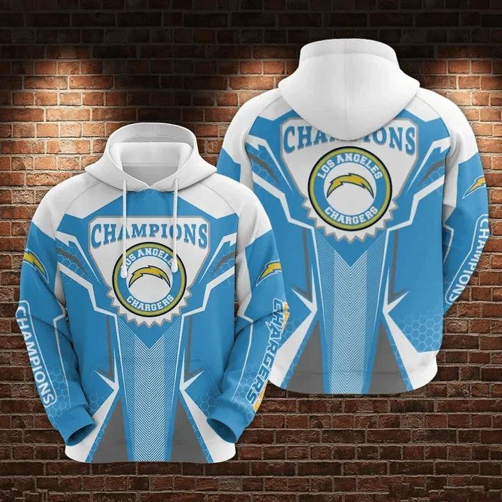 Champions Los Angeles Chargers 3D Hoodie, NFL Hoodie Champions Los Angeles Chargers 3D Hoodie, NFL Hoodie