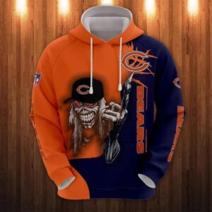 Chicago Bears Eddie Iron Maiden All Over Print Hoodie, NFL Hoodie