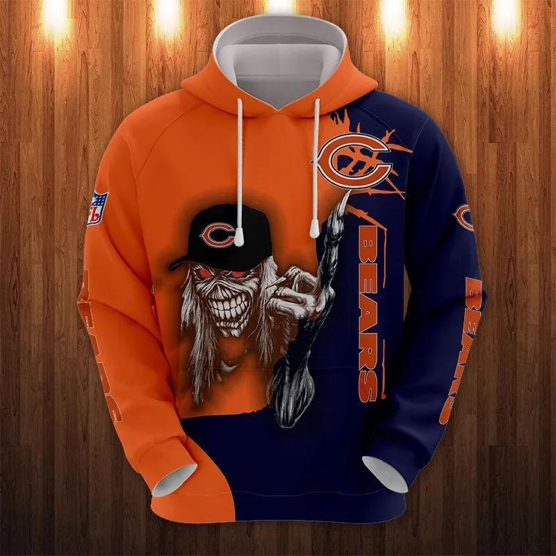 Chicago Bears Eddie Iron Maiden All Over Print Hoodie, NFL Hoodie Chicago Bears Eddie Iron Maiden All Over Print Hoodie, NFL Hoodie