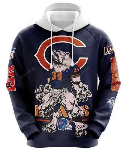 Chicago Bears For Fan 3D Hoodie, NFL Hoodie Chicago Bears For Fan 3D Hoodie, NFL Hoodie