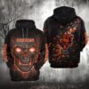 Chicago Bears Lava Skull 3D Hoodie, NFL Hoodie