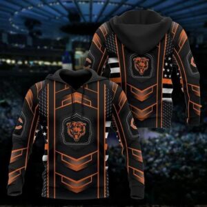 Chicago Bears Logo NFL 3D Hoodie 2, NFL Hoodie
