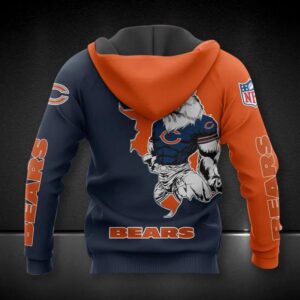 Chicago Bears Mascot All Over Print Hoodie, NFL Hoodie