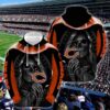 Chicago Bears Skull NFL 3D Hoodie, NFL Hoodie
