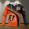 Cincinnati Bengals All Over Print Hoodie, NFL Hoodie