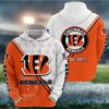 Cincinnati Bengals Logo 3D Hoodie, NFL Hoodie