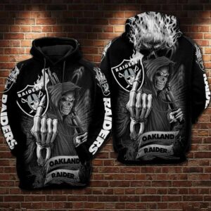 Las Vegas Raiders Death 3D Hoodie, NFL Hoodie