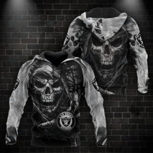 Las Vegas Raiders Death 3D Hoodie, NFL Hoodie