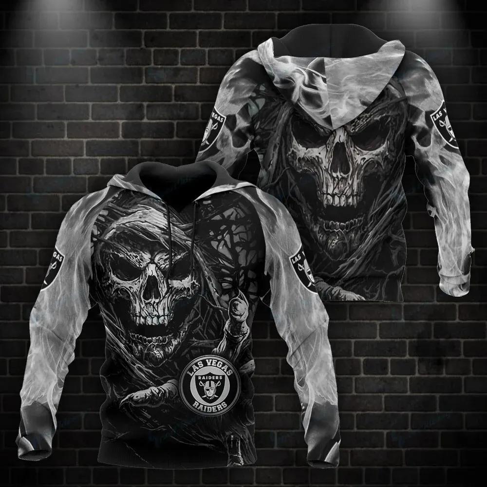 Las Vegas Raiders Death 3D Hoodie, NFL Hoodie Las Vegas Raiders Death 3D Hoodie, NFL Hoodie