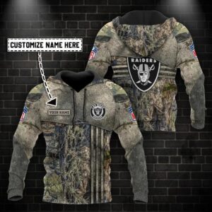 Las Vegas Raiders Hunting Personalized 3D Hoodie, NFL Hoodie