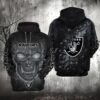 Las Vegas Raiders Lava Skull 3D Hoodie, NFL Hoodie
