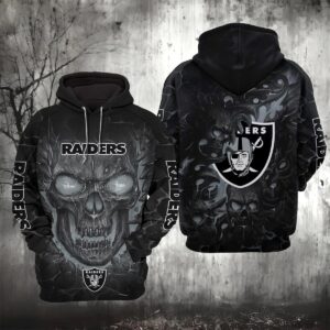 Las Vegas Raiders Lava Skull 3D Hoodie, NFL Hoodie