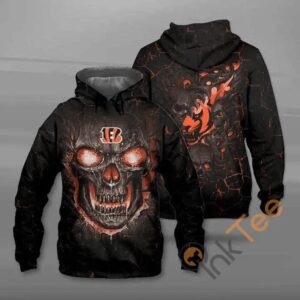 Lava Skull Cincinnati Bengals – Hoodie 3D, NFL Hoodie